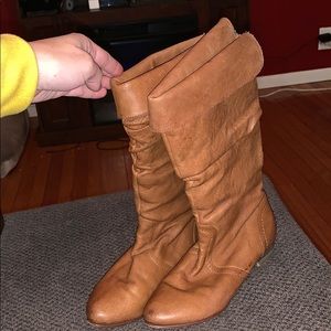 Steve Madden slouchy leather boots